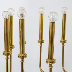 Parzinger Style Brass Chandelier Horizontal 9 Parzinger Style Brass Chandelier Horizontal -Scout Design Studio FL46 2ParzingerStyleBrassChandelierHorizontal .04