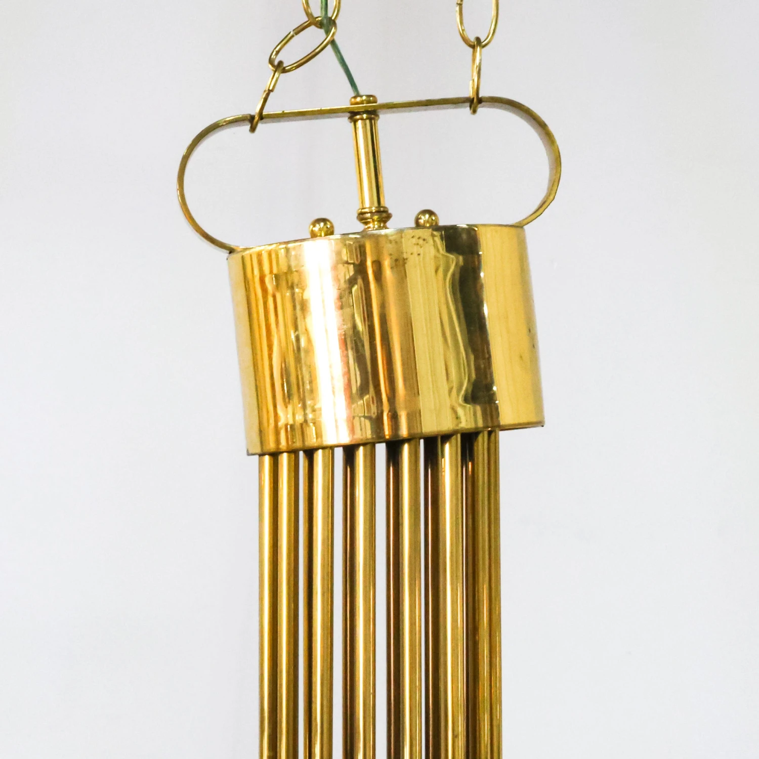 Parzinger Style Brass Chandelier Horizontal 6 Parzinger Style Brass Chandelier Horizontal - Image 6