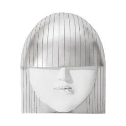 Fashion Faces Large Pout Wall Art - Silver