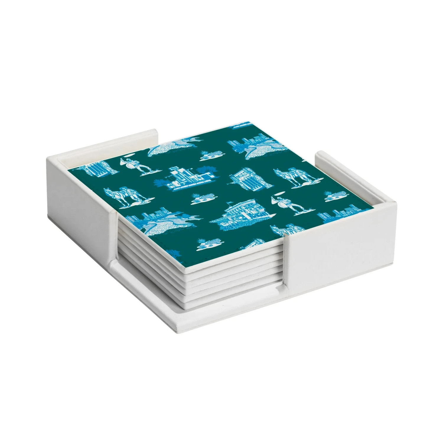 Fort Worth Toile Coaster Set 1 Fort Worth Toile Coaster Set