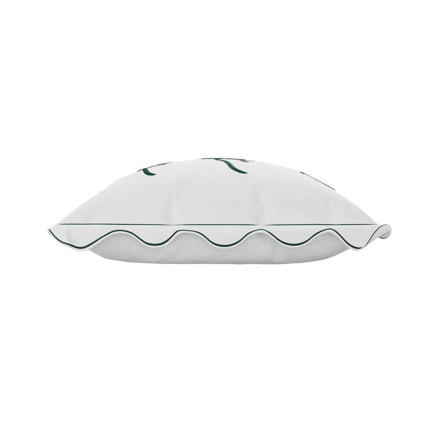 Fuck It Large Scallop Pillow Cover - Emerald 6 Fuck It Large Scallop Pillow Cover - Emerald - Image 6