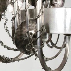 Brutalist Style Metal Chandelier - Chrome - Global Views Second -Scout Design Studio GV 2BrutalistStyleMetalChandelier Chrome.03