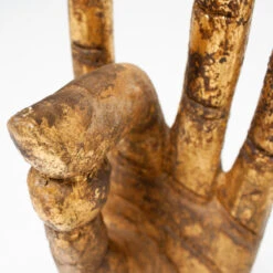 Gold Leaf Wood Hand - Small -Scout Design Studio GoldLeafWoodHand OK.05