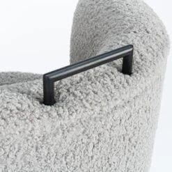 Gunter Swivel Chair In Grey Boucle Matte Black 11 Gunter Swivel Chair In Grey Boucle Matte Black -Scout Design Studio GunterSwivelChairInGreyBoucleMatteBlack.04