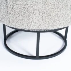 Gunter Swivel Chair In Grey Boucle Matte Black 15 Gunter Swivel Chair In Grey Boucle Matte Black -Scout Design Studio GunterSwivelChairInGreyBoucleMatteBlack.08