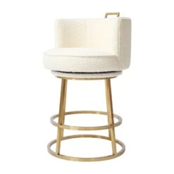 Rosita Swivel Counter Stool In Ivory Boucle -Scout Design Studio GunterSwivelCounterStoolinIvoryBoucle.02