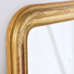 Louis Philippe Style Gold Gilt Painted Framed Mirror -Scout Design Studio HA 117LouisPhilippeStyleGoldGiltPaintedFramedMirror.05