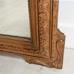 Louis XVI Style Elaborate Gold Gilt Framed Mirror -Scout Design Studio HA 8LouisXVIStyleElaborateGoldGiltFramedMirror.03