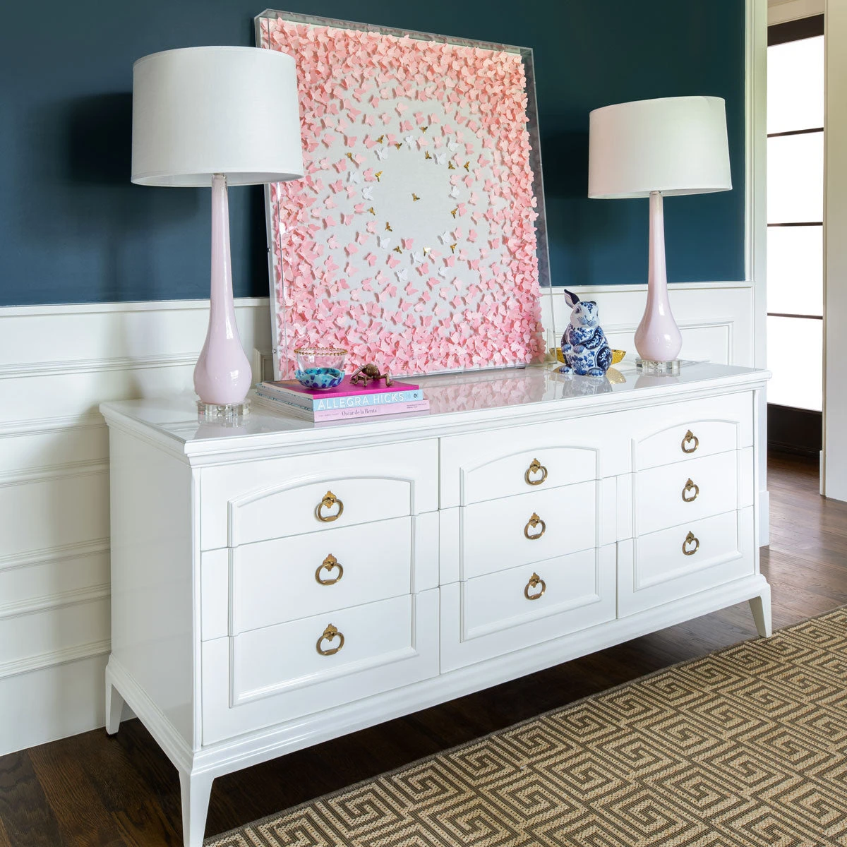 Scattered Butterflies Large - Light Pink 2 Scattered Butterflies Large - Light Pink - Image 2