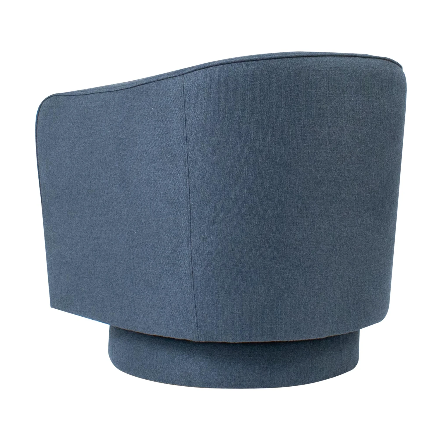 Helene Swivel Chair In Blue Tweed 2 Helene Swivel Chair In Blue Tweed - Image 2