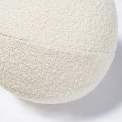 Ivory Boucle Round Pillow -Scout Design Studio IvoryBoucleRoundPillow.04