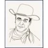 John Wayne Wire Portrait