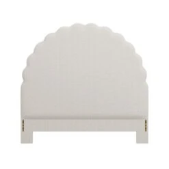 Custom Juliet Headboard -Scout Design Studio JulietHeadboardinClaudethBeigeWoven.01