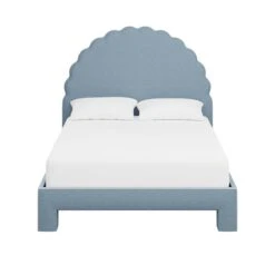 Custom Juliet Bed -Scout Design Studio JulietteBedinFoleyBlueWoven.01