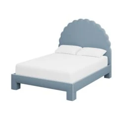 Custom Juliet Bed -Scout Design Studio JulietteBedinFoleyBlueWoven.02