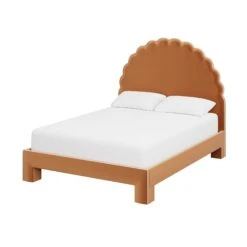 Custom Juliet Bed -Scout Design Studio JulietteBedinNicholasCamelVelvet.02