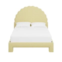 Custom Juliet Bed -Scout Design Studio JulietteBedinNicolaLimeWoven.01