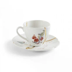 Kintsugi Coffee Cup With Saucer - N’2”