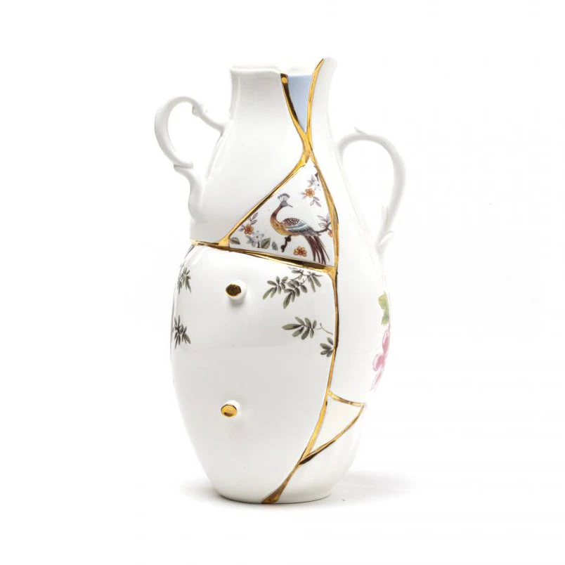 Kintsugi Vase In Porcelain - Large 4 Kintsugi Vase In Porcelain - Large - Image 4