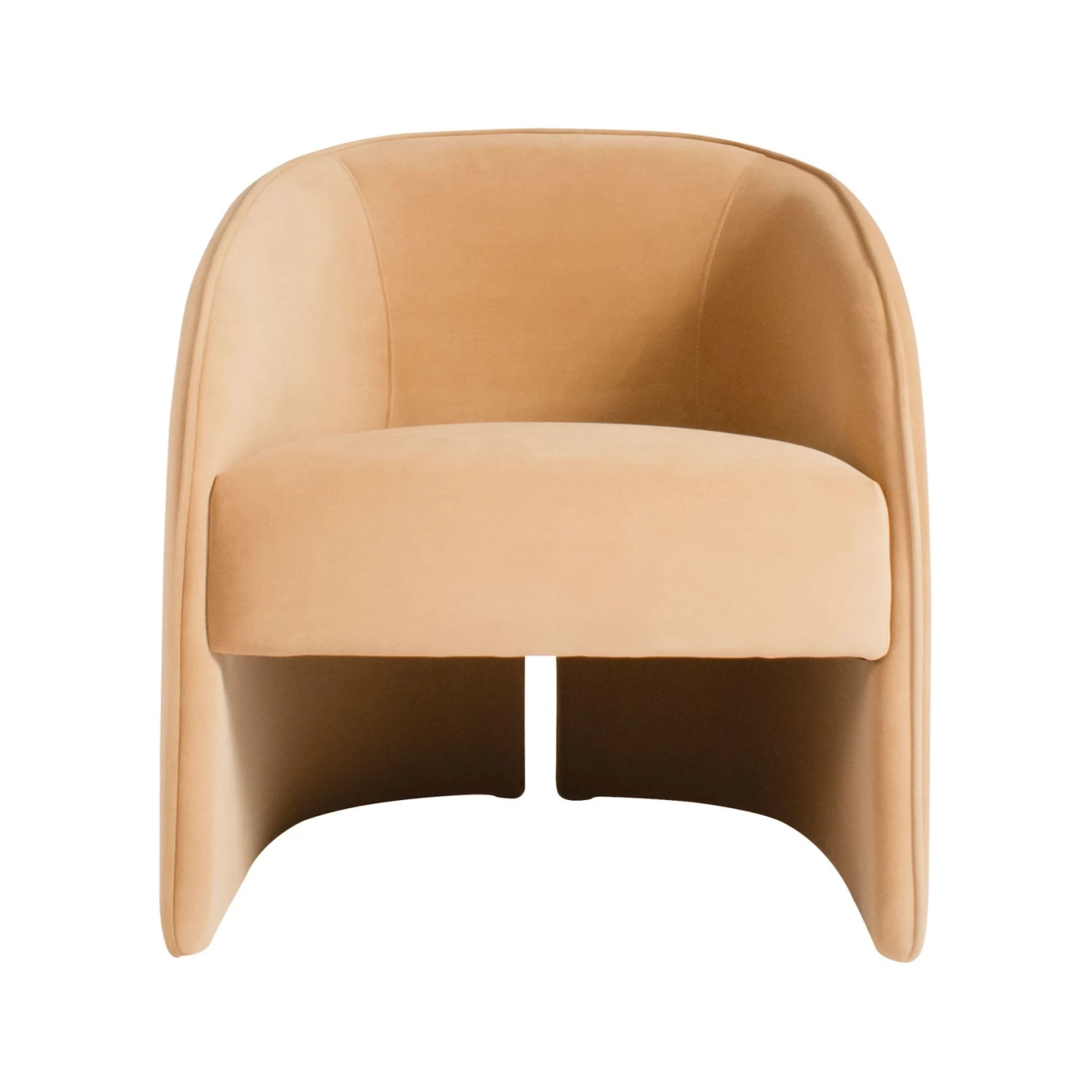 Knox Chair In Caramel Velvet 1 Knox Chair In Caramel Velvet