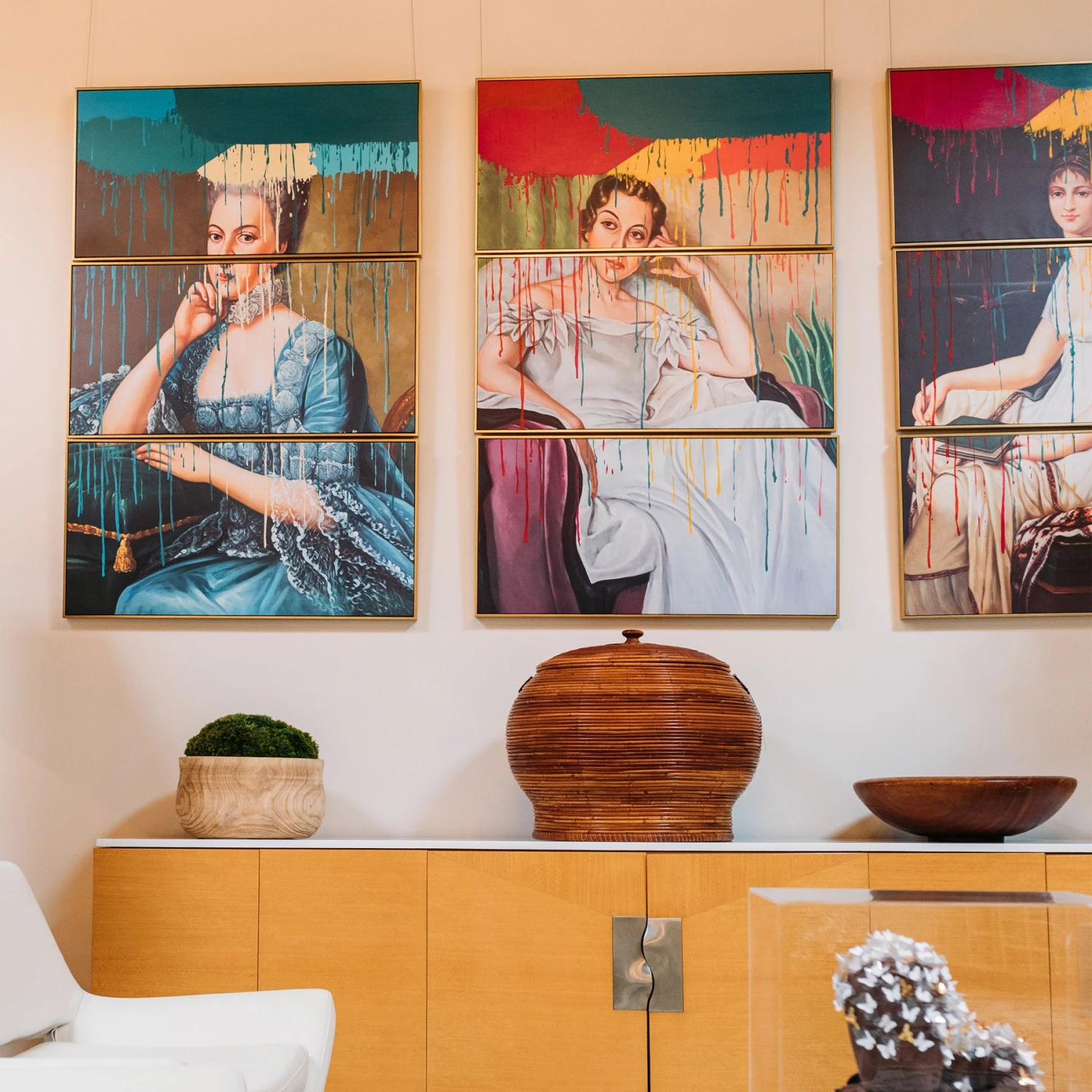 Lady Ella Drip Giclee Triptych 2 Lady Ella Drip Giclee Triptych - Image 2