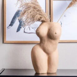 Lady Polyresin Pot - Sand Brown -Scout Design Studio LadyPolyresinPot SandBrown.06