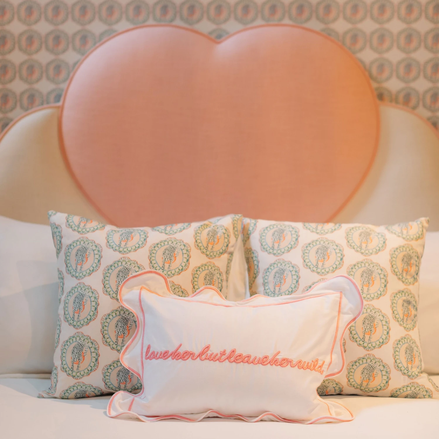 Leave Her Wild Pillow Cover - Light Pink 5 Leave Her Wild Pillow Cover - Light Pink - Image 5