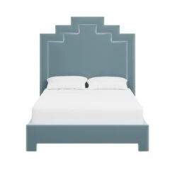 Custom MH Bed 22 Custom MH Bed -Scout Design Studio MHBedinClarioIceVelvet.01 e189781c 897b 4d5a a8c5 4a24dd06e7f9