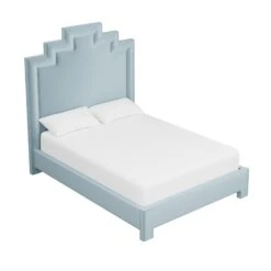 Custom MH Bed 24 Custom MH Bed -Scout Design Studio MHBedinClarioIceVelvet.03 46d0c17f 63ed 4b42 b568 96b9ef24b5c4