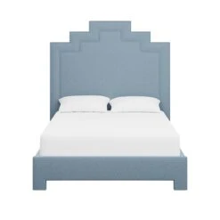 Custom MH Bed 25 Custom MH Bed -Scout Design Studio MHBedinFoleyBlueWoven.01 6160759e d6f1 4687 a59e 3d7958f4f586