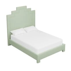 Custom MH Bed 31 Custom MH Bed -Scout Design Studio MHBedinNikkiJadeChenille.03 8adab75f 3bec 4b6a 86cc 605395b4dda2