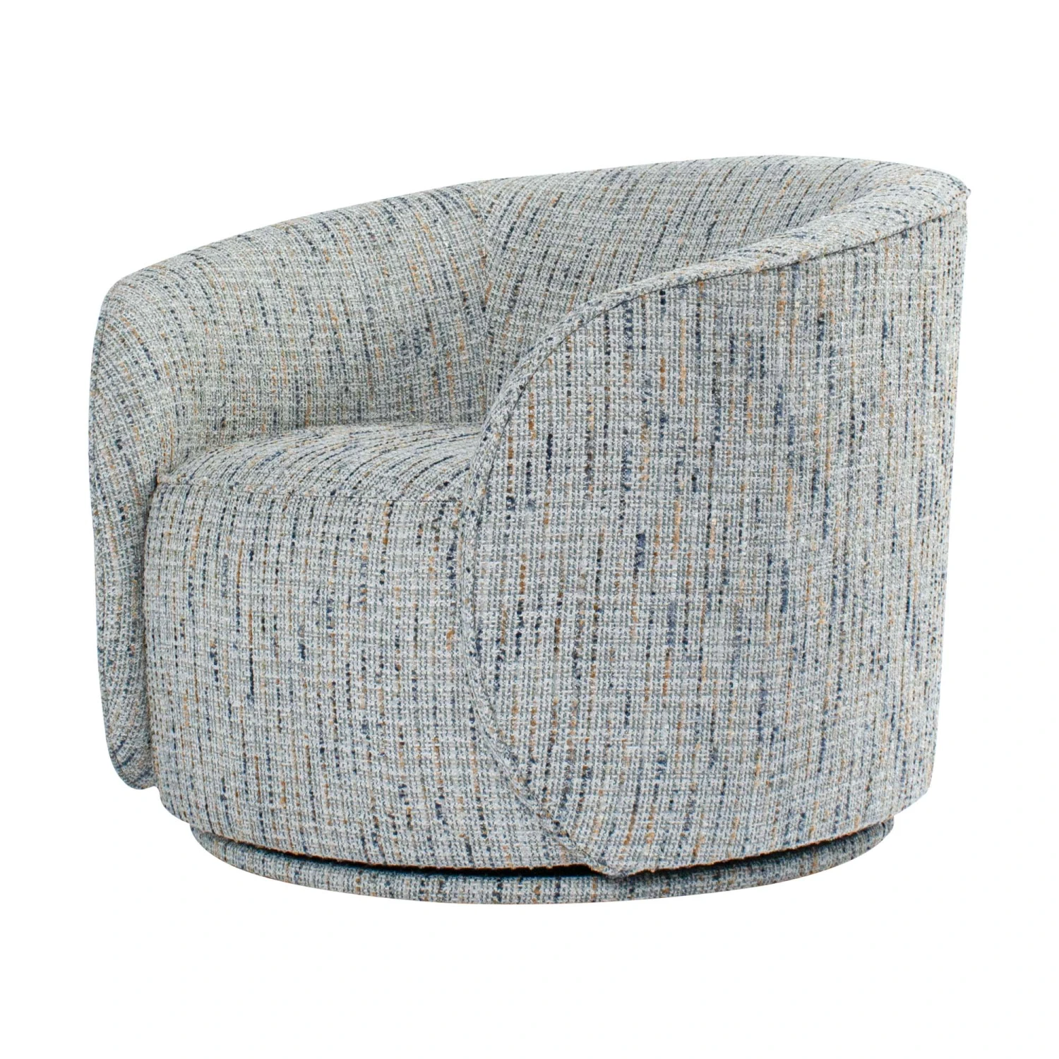 Martita Swivel Chair In Cameo Blue 4 Martita Swivel Chair In Cameo Blue - Image 4