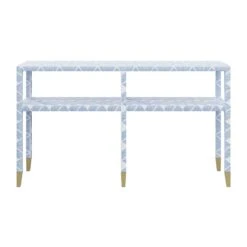 Custom Mary Carmen Console Table 7 Custom Mary Carmen Console Table -Scout Design Studio Mary Carmen Console in Lolita Grasscloth2