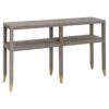 Quick Ship Mary Carmen Console In Elizabeth Grasscloth