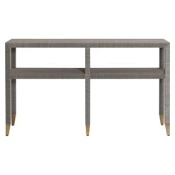 Quick Ship Mary Carmen Console In Elizabeth Grasscloth -Scout Design Studio Mary 20Carmen 20Console.02