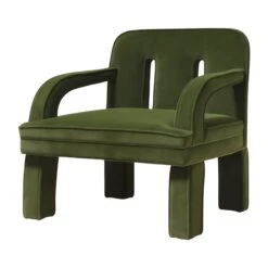Mason Accent Chair In Green Velvet