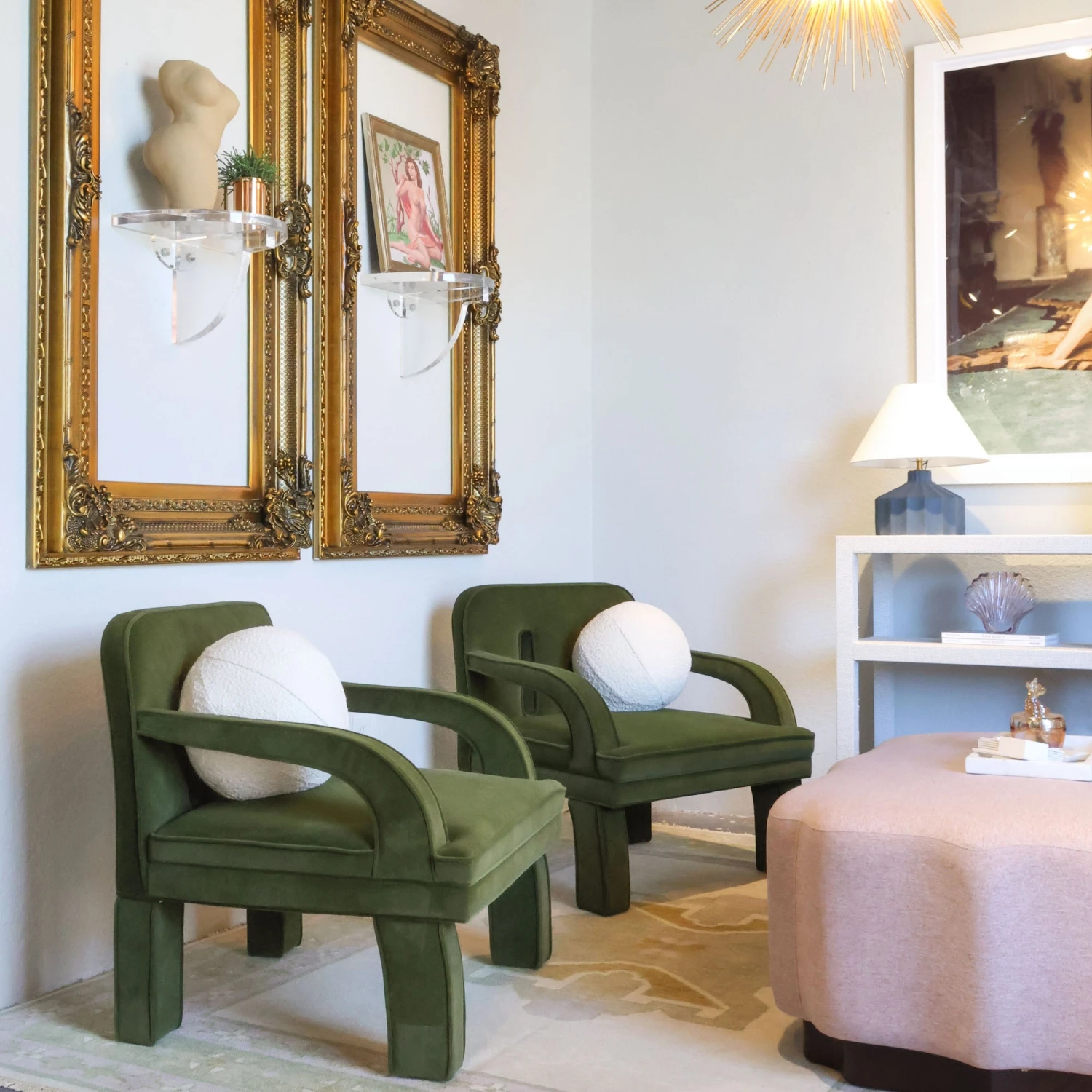 Mason Accent Chair In Green Velvet 2 Mason Accent Chair In Green Velvet - Image 2