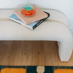 Maxwell Bench In Ivory Boucle 9 Maxwell Bench In Ivory Boucle -Scout Design Studio MaxwellBenchInIvoryBoucle.06