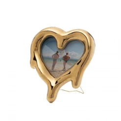 Melted Heart Mirror Frame - Gold By Seletti -Scout Design Studio Melted Heart Mirror Frame Gold by Seletti.04