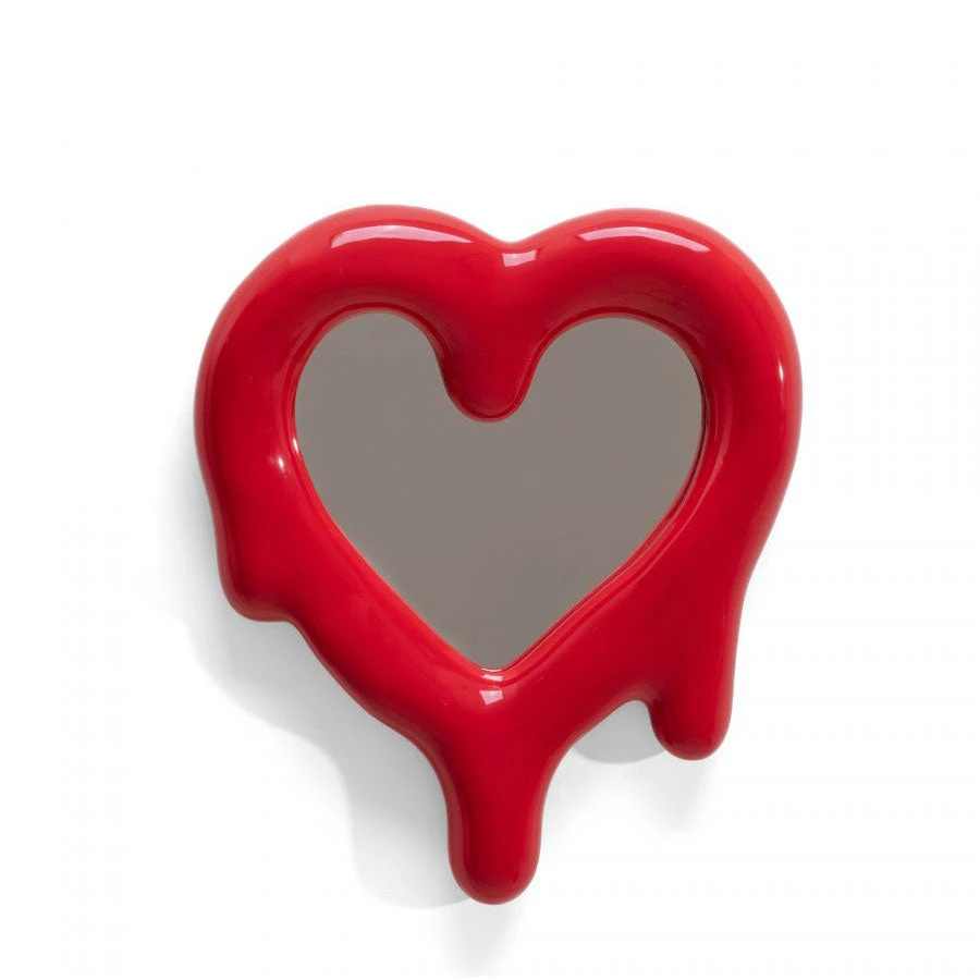 Melted Heart Mirror Frame - Red By Seletti 2 Melted Heart Mirror Frame - Red By Seletti - Image 2