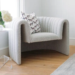 Miles Chair In Grey Boucle 11 Miles Chair In Grey Boucle -Scout Design Studio MilesChair.09