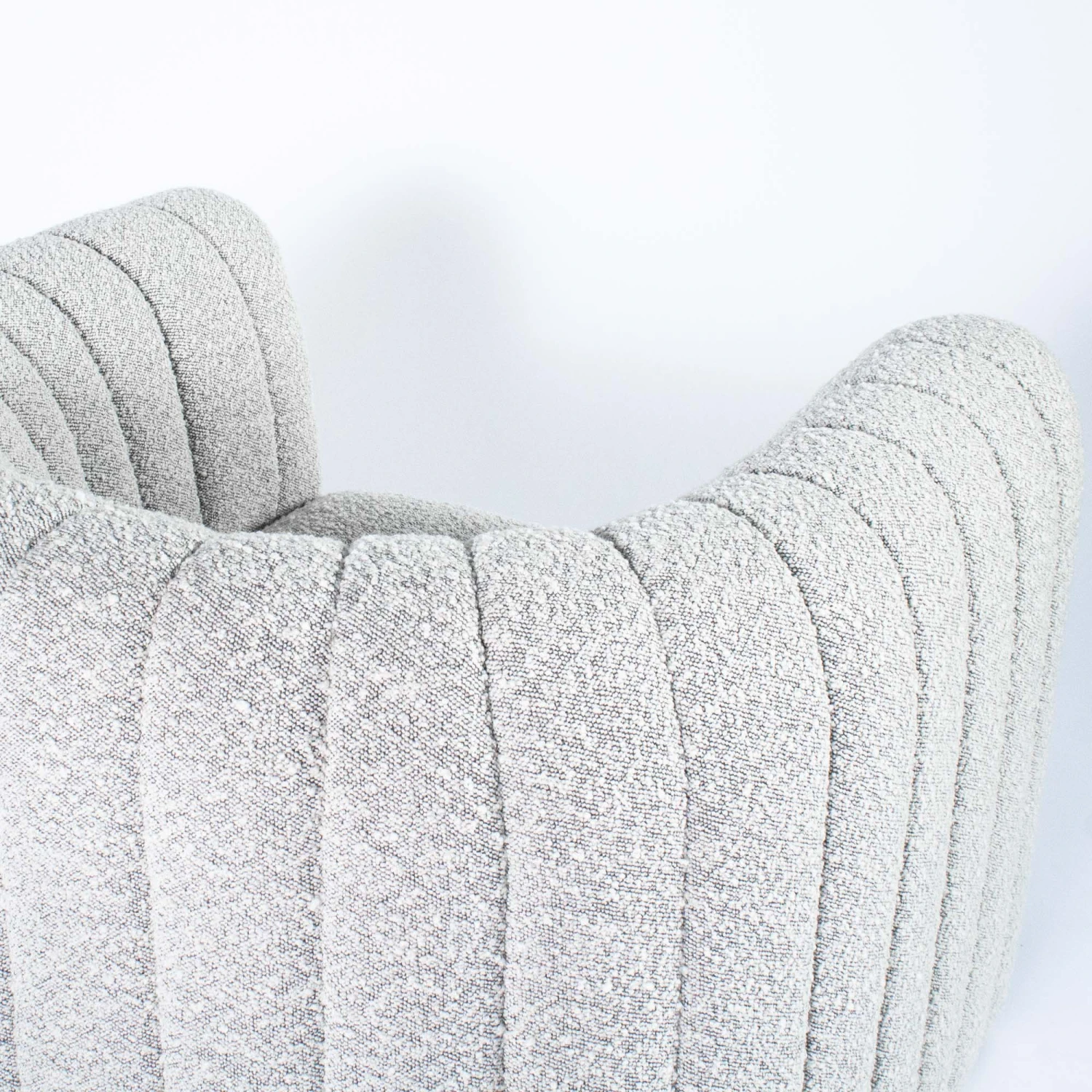 Miles Chair In Grey Boucle 6 Miles Chair In Grey Boucle - Image 6