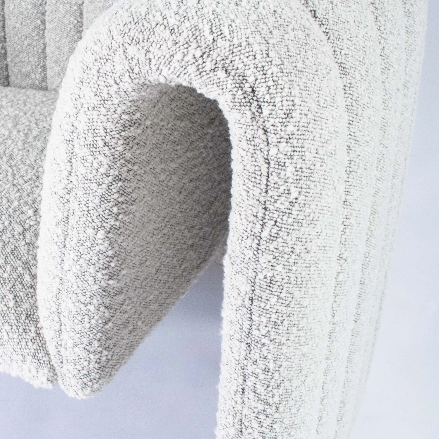 Miles Chair In Grey Boucle 9 Miles Chair In Grey Boucle - Image 9