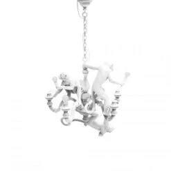 Monkey Lamp - Chandelier White By Seletti 8 Monkey Lamp - Chandelier White By Seletti -Scout Design Studio Monkey chandelier bianco spento 3 1