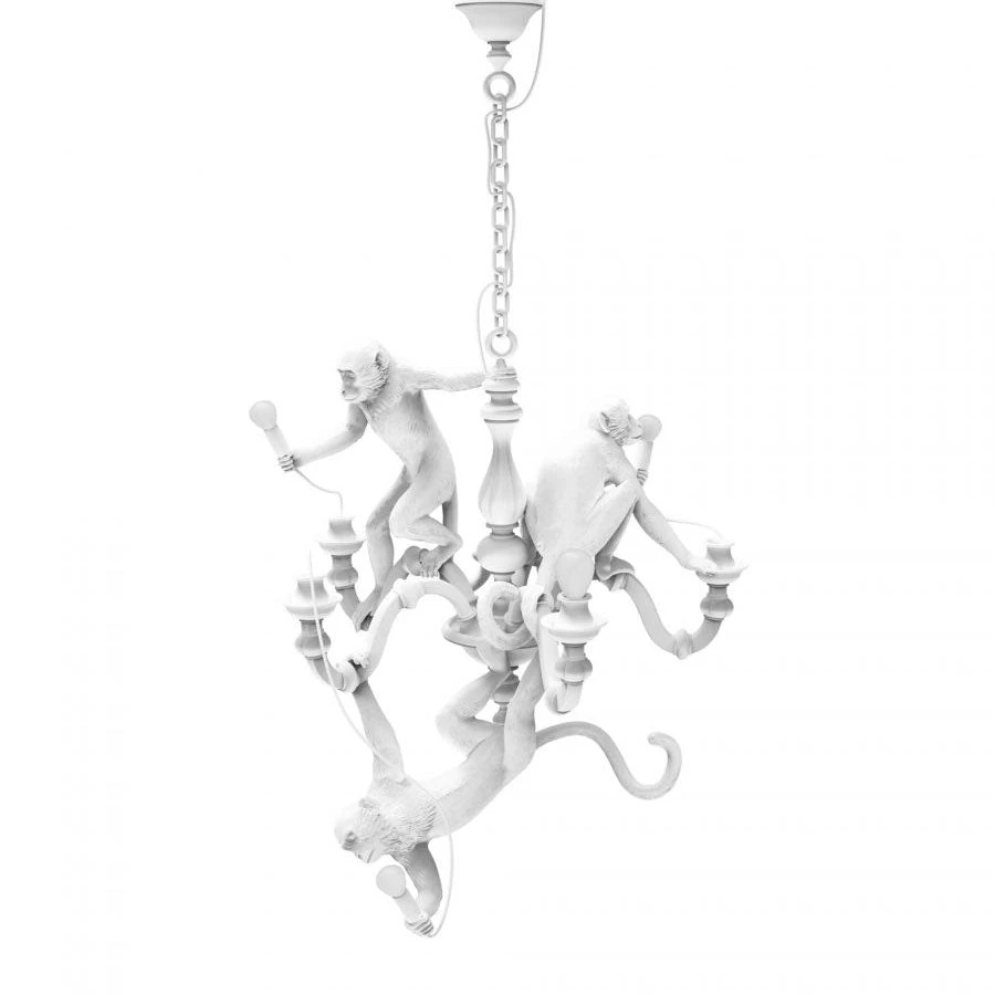 Monkey Lamp - Chandelier White By Seletti 6 Monkey Lamp - Chandelier White By Seletti - Image 6