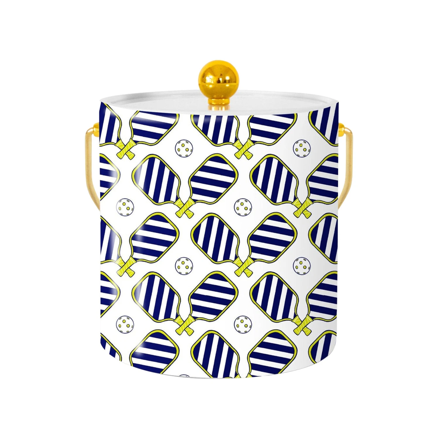 Pickleball Ice Bucket Navy/Green 1 Pickleball Ice Bucket Navy/Green