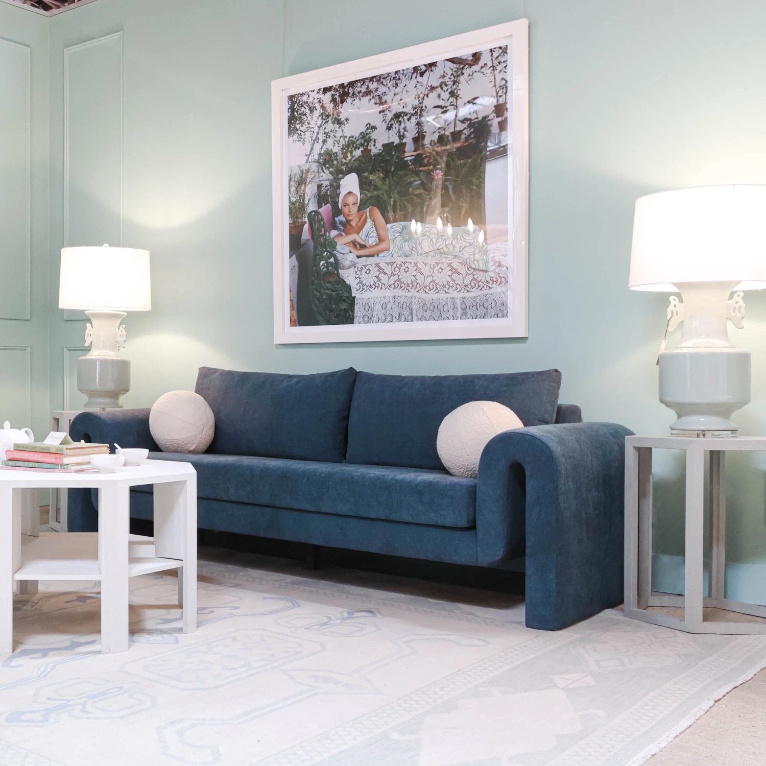 Promenade Sofa In Indigo 2 Promenade Sofa In Indigo - Image 2