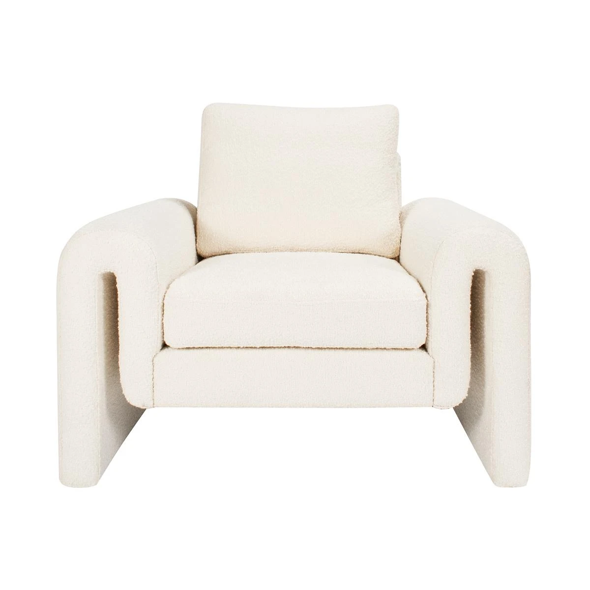 Promenade Chair In Ivory Boucle 1 Promenade Chair In Ivory Boucle