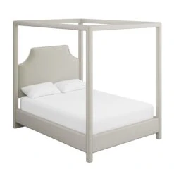 Custom Provence Canopy Bed 27 Custom Provence Canopy Bed -Scout Design Studio ProvenceCanopyBedinDaliIvoryVelvet.02