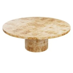 Custom Roberts Dining Table -Scout Design Studio RobertsTable.GoldenPecanlMappaBurl.02